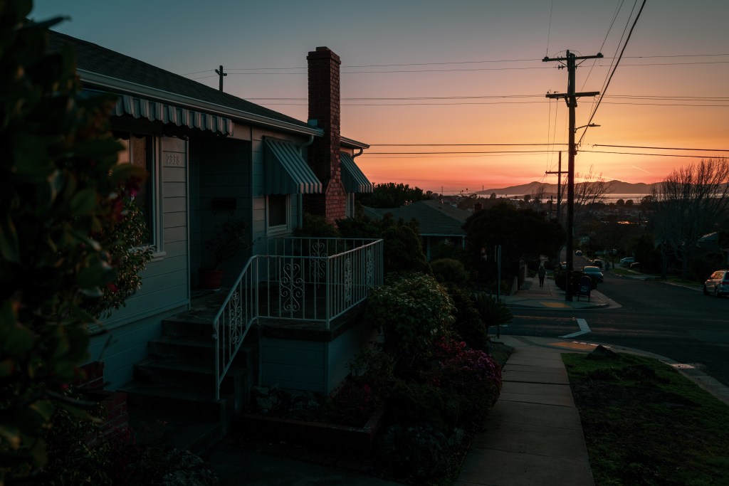 Dreamy Hillside Sunset